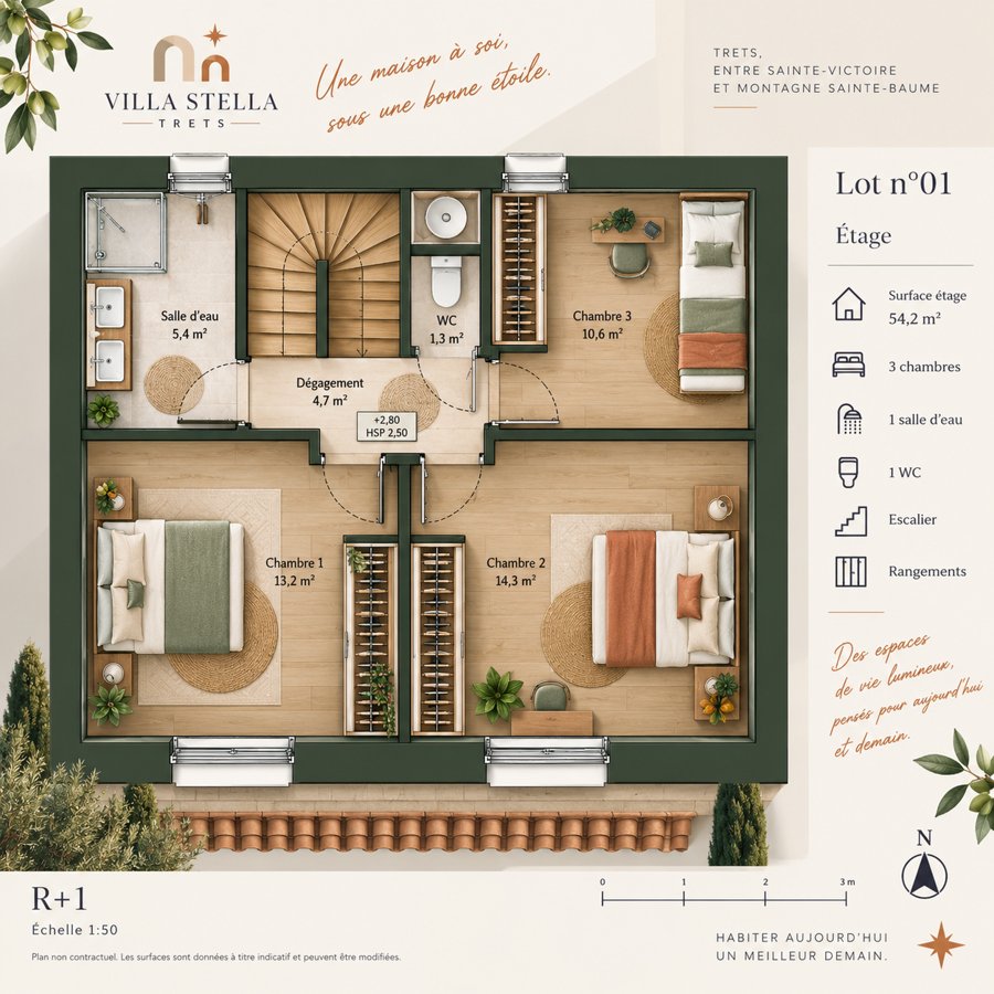 Plan de l'étage